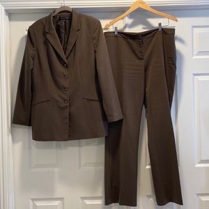 Anne Klein Chocolate Brown 2 piece suit
